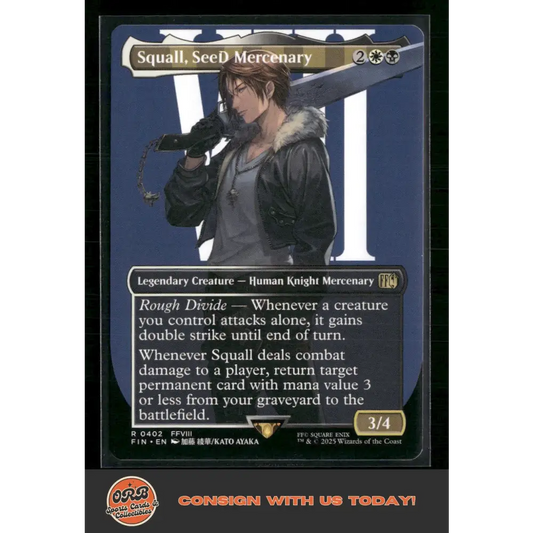 Squall SeeD Mercenary (Borderless) FINAL FANTASY #402 - Trading Card