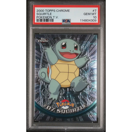 Squirtle 2000 Topps Chrome Pokemon T.V. #7 Pokemon T.V. PSA 10 - Graded Trading Card