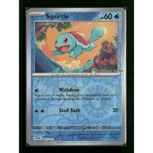 Squirtle Miscellaneous Cards & Products #007/165 - Trading Card
