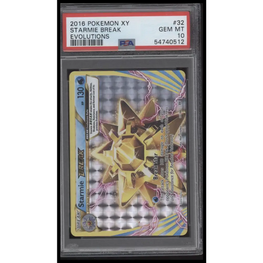 Starmie Break 2016 Pokemon Xy Evolutions #32 Evolutions PSA 10