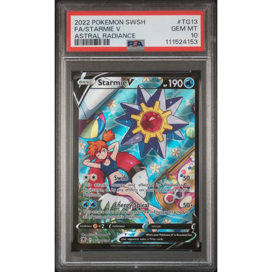 Starmie V 2022 Pokemon Sword & Shield #TG13 Astral Radiance PSA 10
