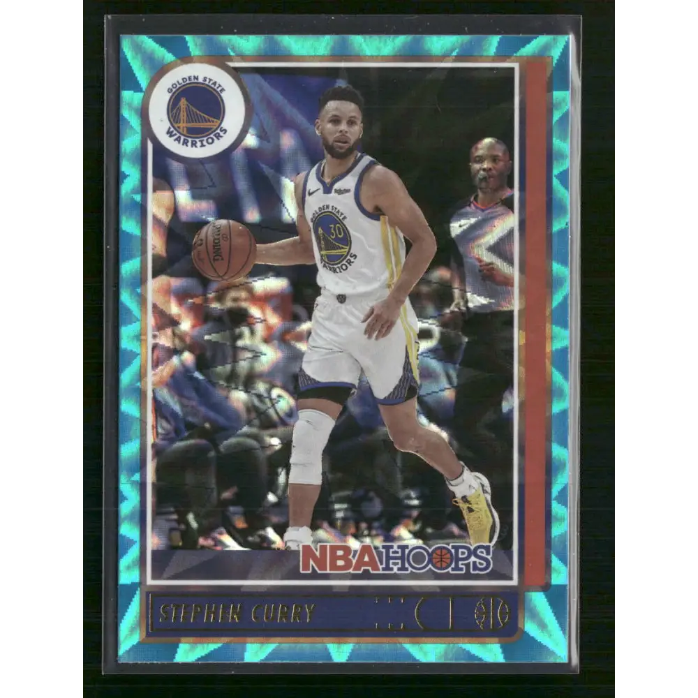 Stephen Curry 2021-22 Hoops #18 Teal Explosion - Trading Card