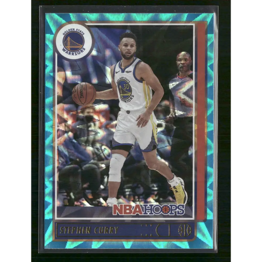 Stephen Curry 2021-22 Hoops #18 Teal Explosion - Trading Card