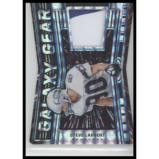 Steve Largent Seattle Seahawks 2021 Obsidian Galaxy Gear Relic 1/1 - Trading Card