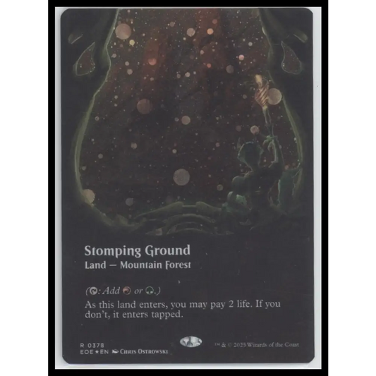 Stomping Ground (Borderless) (Galaxy Foil) Edge of Eternities #378 - Trading Card