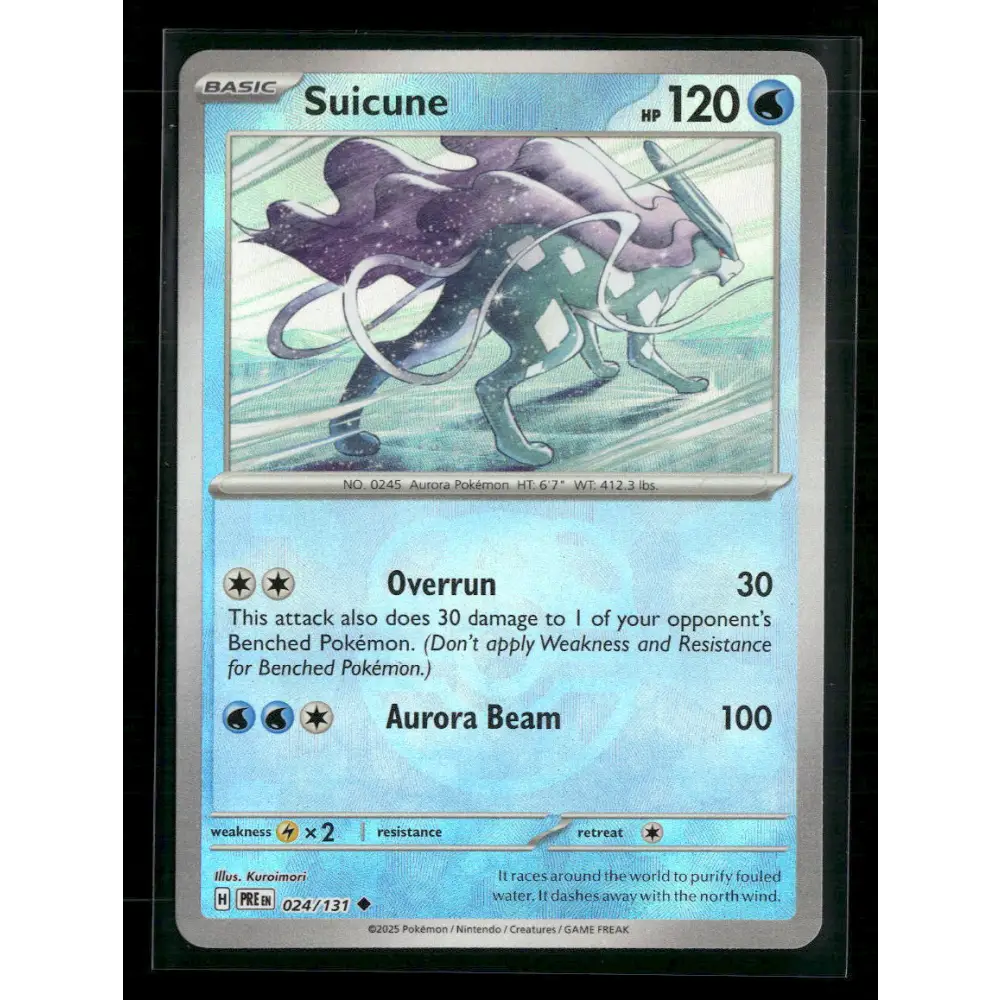 Suicune (Master Ball Pattern) SV: Prismatic Evolutions #024/131 - Trading Card