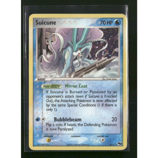 Suicune POP Series 2 #004/017 - Trading Card