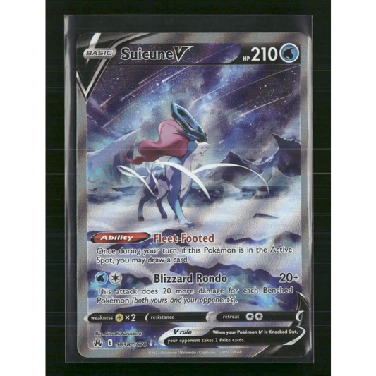 Suicune V Crown Zenith: Galarian Gallery #GG38/GG70 - Trading Card
