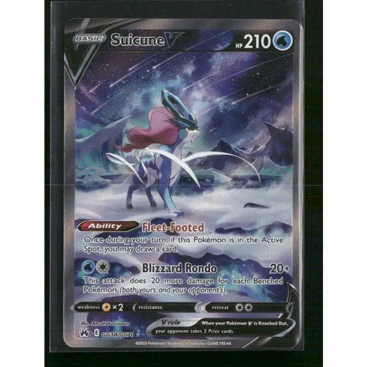 Suicune V Crown Zenith: Galarian Gallery #GG38/GG70 - Trading Card