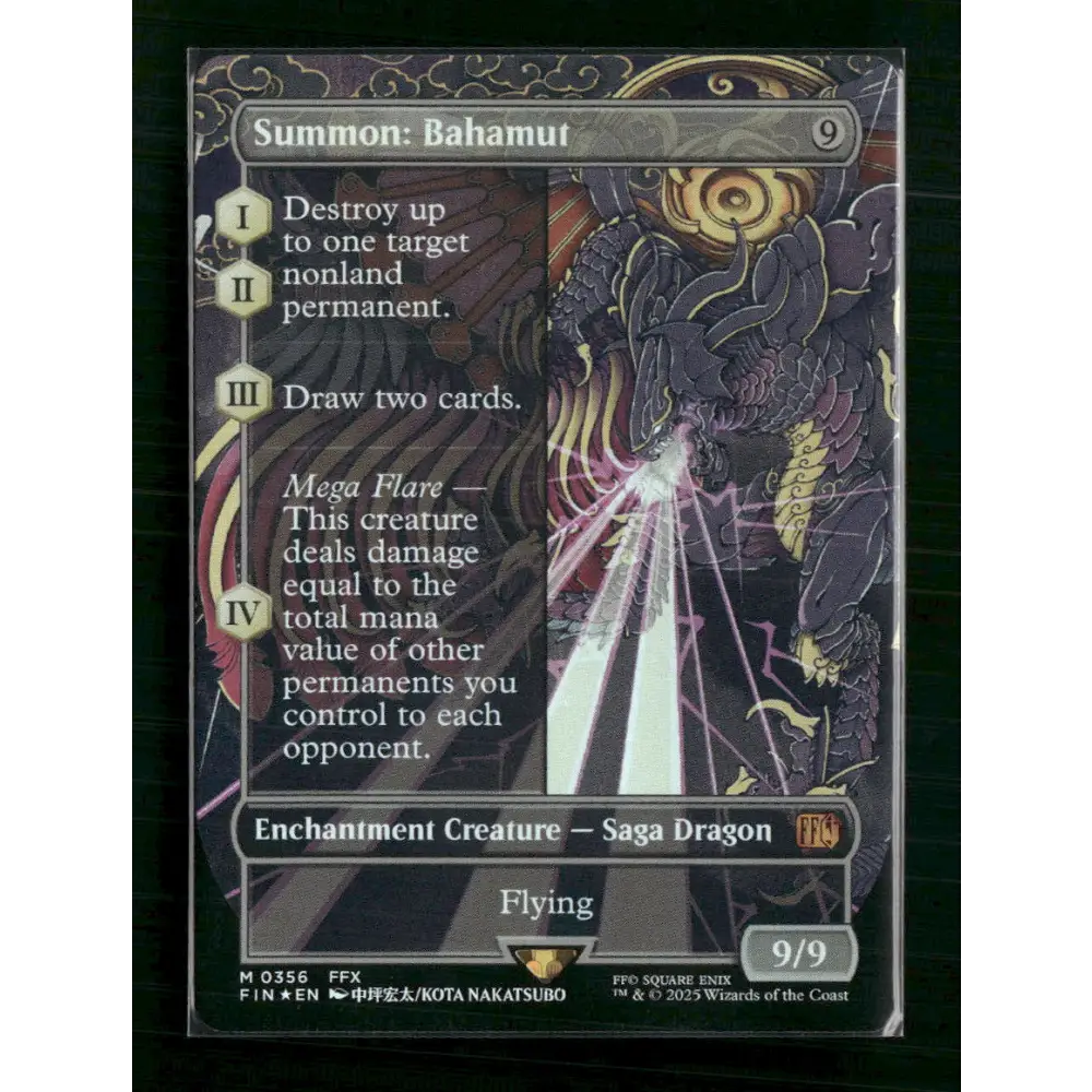 Summon: Bahamut (Borderless) FINAL FANTASY #356 - Trading Card