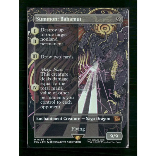 Summon: Bahamut (Borderless) FINAL FANTASY #356 - Trading Card