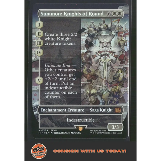 Summon: Knights of Round (Borderless) FINAL FANTASY #359 Foil - Trading Card