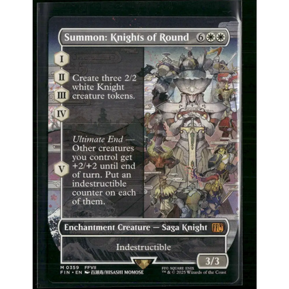 Summon: Knights of Round (Borderless) FINAL FANTASY #359 - Trading Card