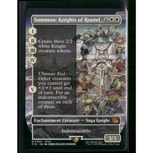 Summon: Knights of Round (Borderless) FINAL FANTASY #359 - Trading Card