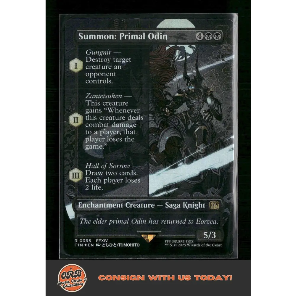Summon: Primal Odin (Borderless) FINAL FANTASY #365 - Trading Card