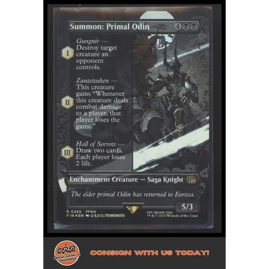 Summon: Primal Odin (Borderless) FINAL FANTASY #365 - Trading Card