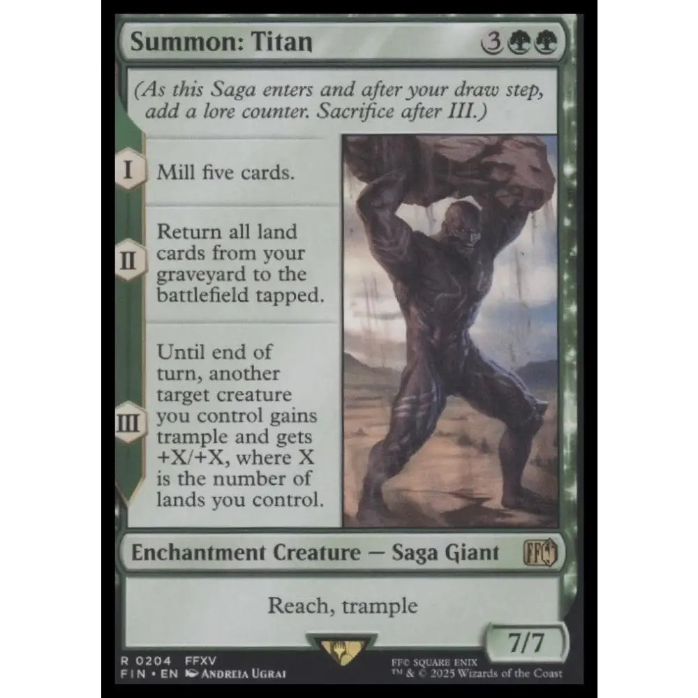 Summon: Titan Magic the Gathering: Final Fantasy #204