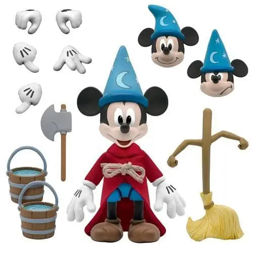 Super7 Disney Ultimates Fantasia 7-Inch Scale Action Figure - Select Figure(s) - Sorceror’s Apprentice Mickey Mouse