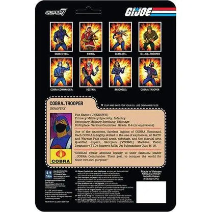 Super7 G.I. Joe 3 3/4-Inch ReAction Figure - Select Figure(s) - Action & Toy Figures