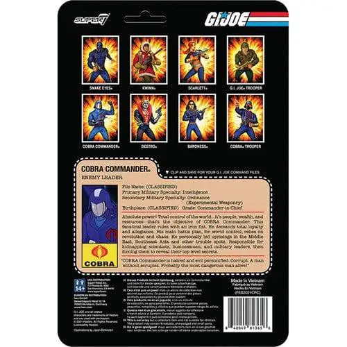 Super7 G.I. Joe 3 3/4-Inch ReAction Figure - Select Figure(s) - Action & Toy Figures