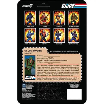 Super7 G.I. Joe 3 3/4-Inch ReAction Figure - Select Figure(s) - Action & Toy Figures