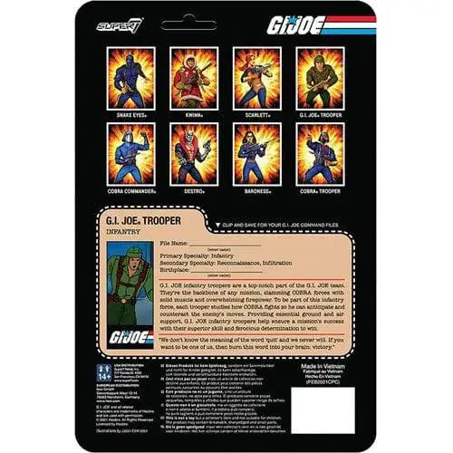 Super7 G.I. Joe 3 3/4-Inch ReAction Figure - Select Figure(s) - Action & Toy Figures