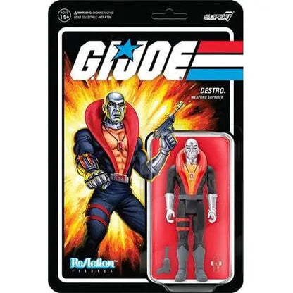 Super7 G.I. Joe 3 3/4-Inch ReAction Figure - Select Figure(s) - Destro - Action & Toy Figures