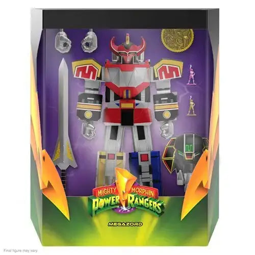 Super7 Power Rangers Ultimates 7-Inch Action Figure - Select Figure(s) - Dino Megazord (8-Inch) - Action & Toy Figures