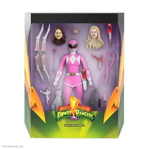 Super7 Power Rangers Ultimates 7-Inch Action Figure - Select Figure(s) - Pink Ranger - Action & Toy Figures