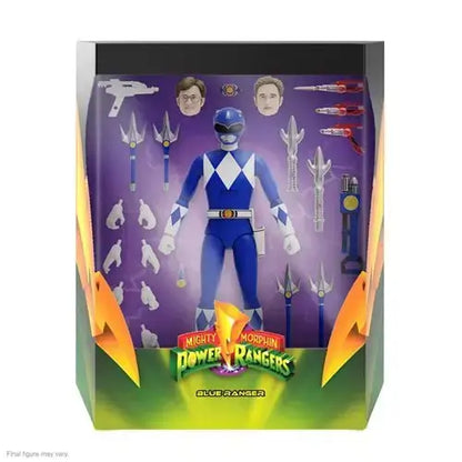 Super7 Power Rangers Ultimates 7-Inch Action Figure - Select Figure(s) - Blue Ranger - Action & Toy Figures