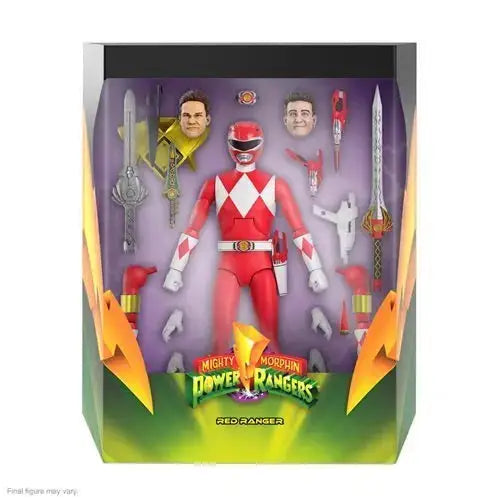 Super7 Power Rangers Ultimates 7-Inch Action Figure - Select Figure(s) - Red Ranger - Action & Toy Figures