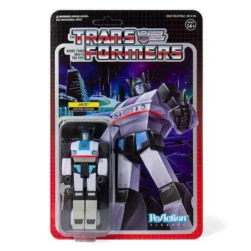 Super7 Transformers 3 3/4’’ ReAction Figure - Select Figure(s) - Jazz - Toys & Games