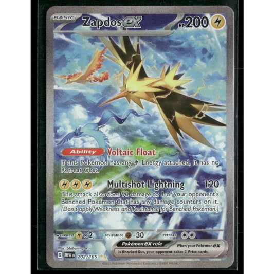 SV: Scarlet & Violet 151 #202/165 Zapdos ex