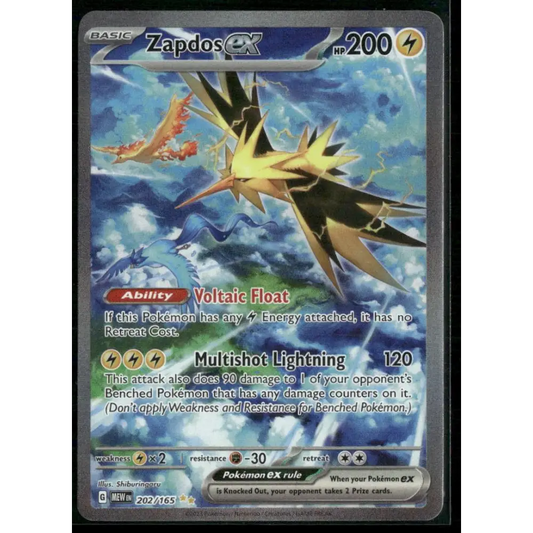 SV: Scarlet & Violet 151 #202/165 Zapdos ex