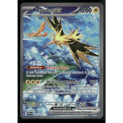 SV: Scarlet & Violet 151 #202/165 Zapdos ex