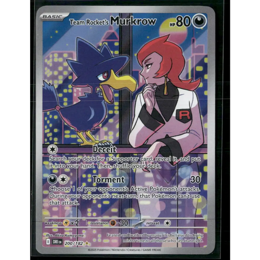 #SV10: Destined Rivals #200/182 Team Rocket’s Murkrow - Trading Card