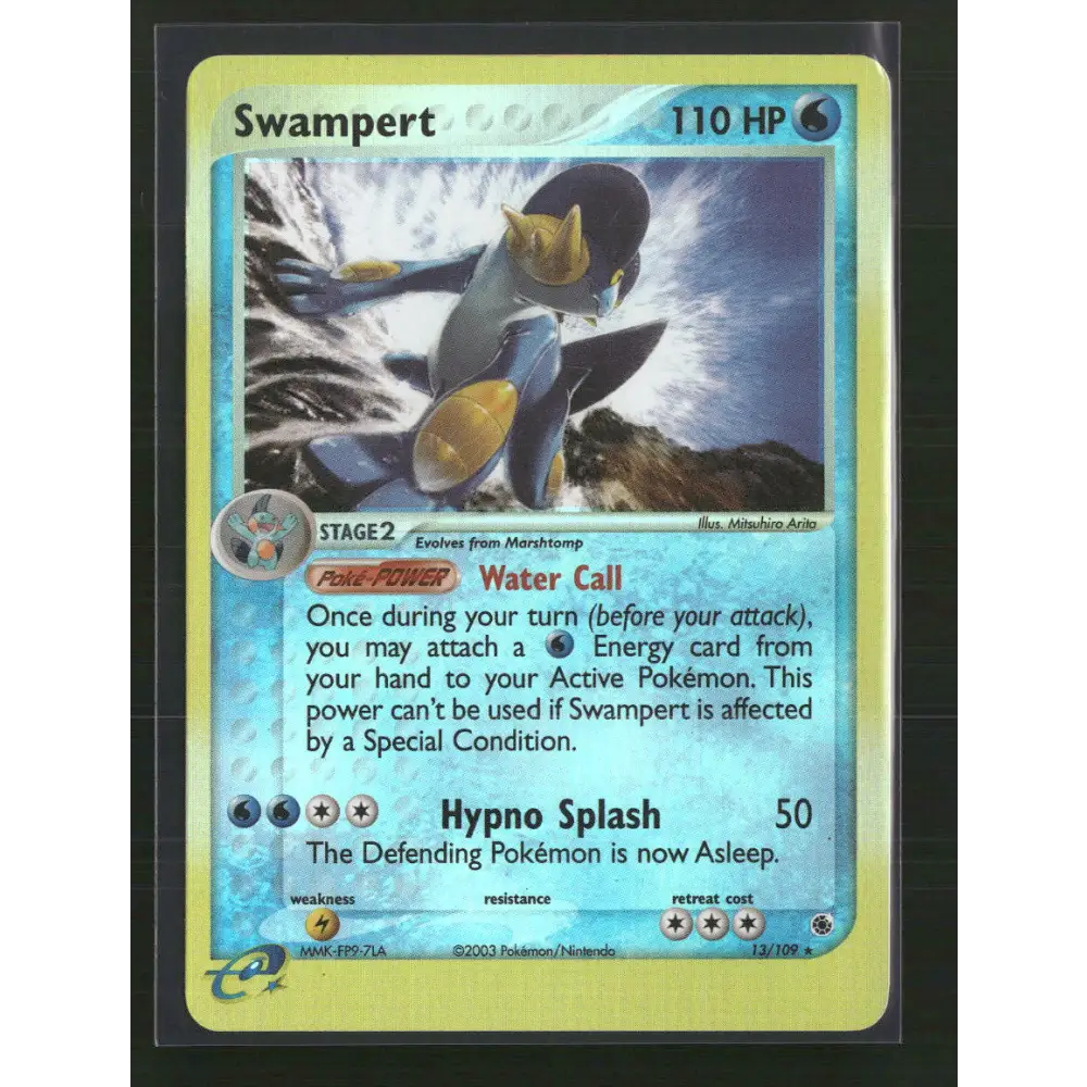 Swampert Ruby and Sapphire #13/109 - Trading Card