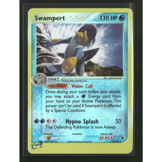 Swampert Ruby and Sapphire #13/109 - Trading Card