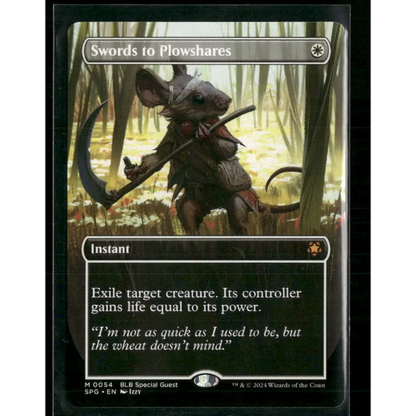 Swords to Plowshares (Borderless) Special Guests #54 - Trading Card