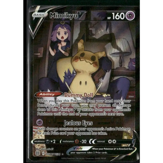 SWSH09: Brilliant Stars Trainer Gallery #TG16/TG30 Mimikyu V