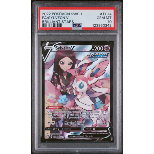 Sylveon V 2022 Pokemon Brilliant Stars #TG14 PSA 10 - Graded Trading Card