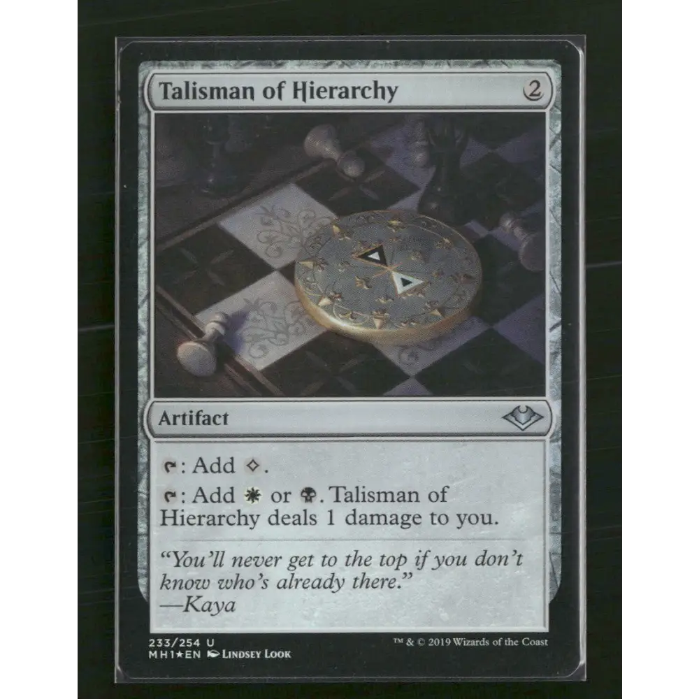 Talisman of Hierarchy Modern Horizons #233 - Trading Card