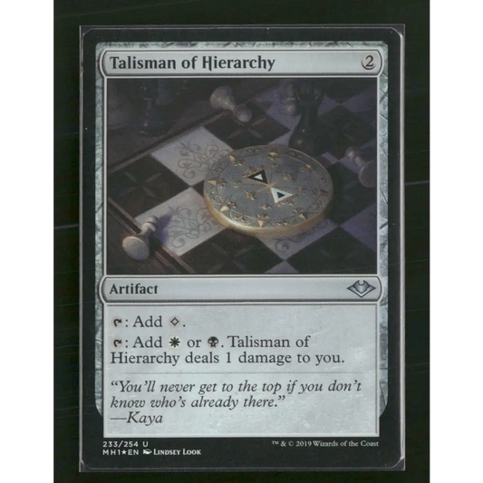 Talisman of Hierarchy Modern Horizons #233 - Trading Card