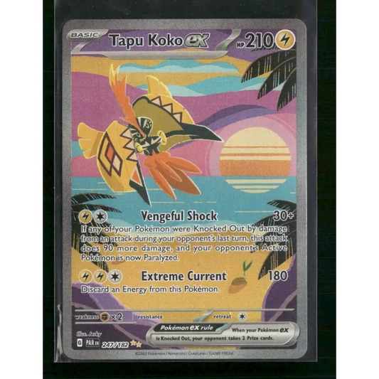 Tapu Koko ex SV04: Paradox Rift #247/182 - Trading Card