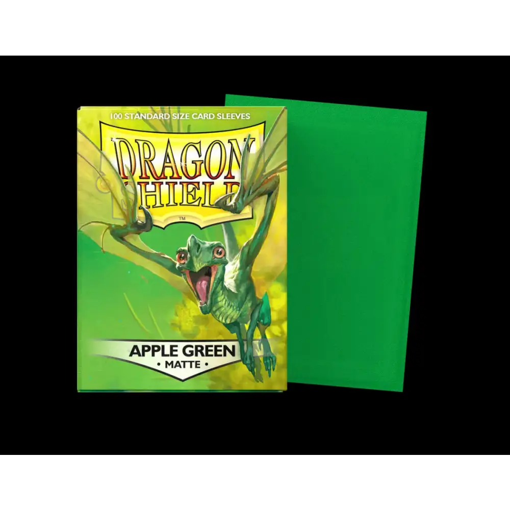 TCG Trading Card Shield Matte Dual Penny Sleeves - Apple Green - Trading Cards