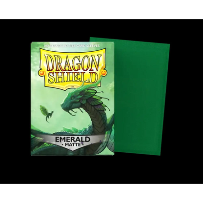 TCG Trading Card Shield Matte Dual Penny Sleeves - Emerald - Trading Cards