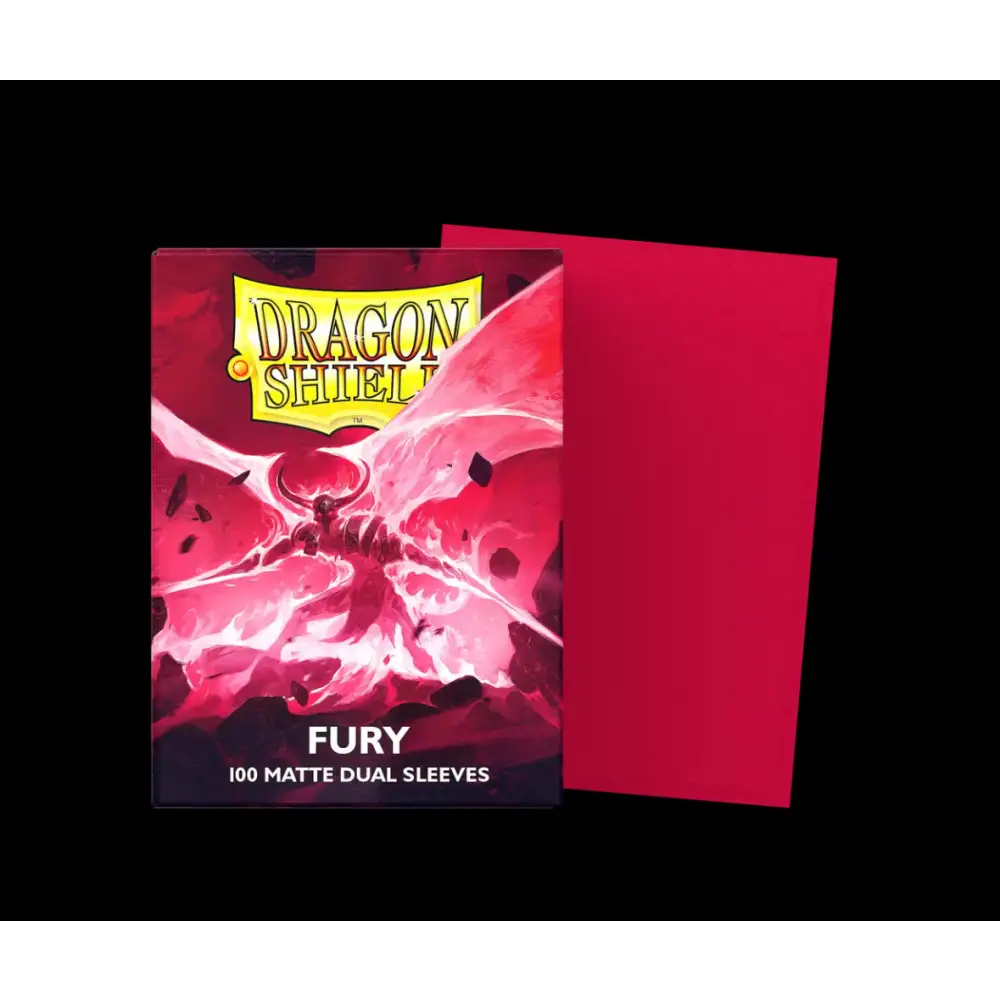 TCG Trading Card Shield Matte Dual Penny Sleeves - Fury - Trading Cards
