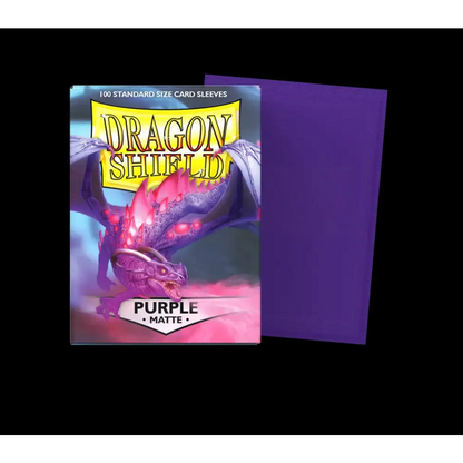 TCG Trading Card Shield Matte Dual Penny Sleeves - Purple - Trading Cards