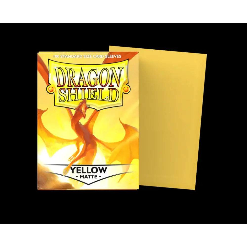 TCG Trading Card Shield Matte Dual Penny Sleeves - Yellow - Trading Cards