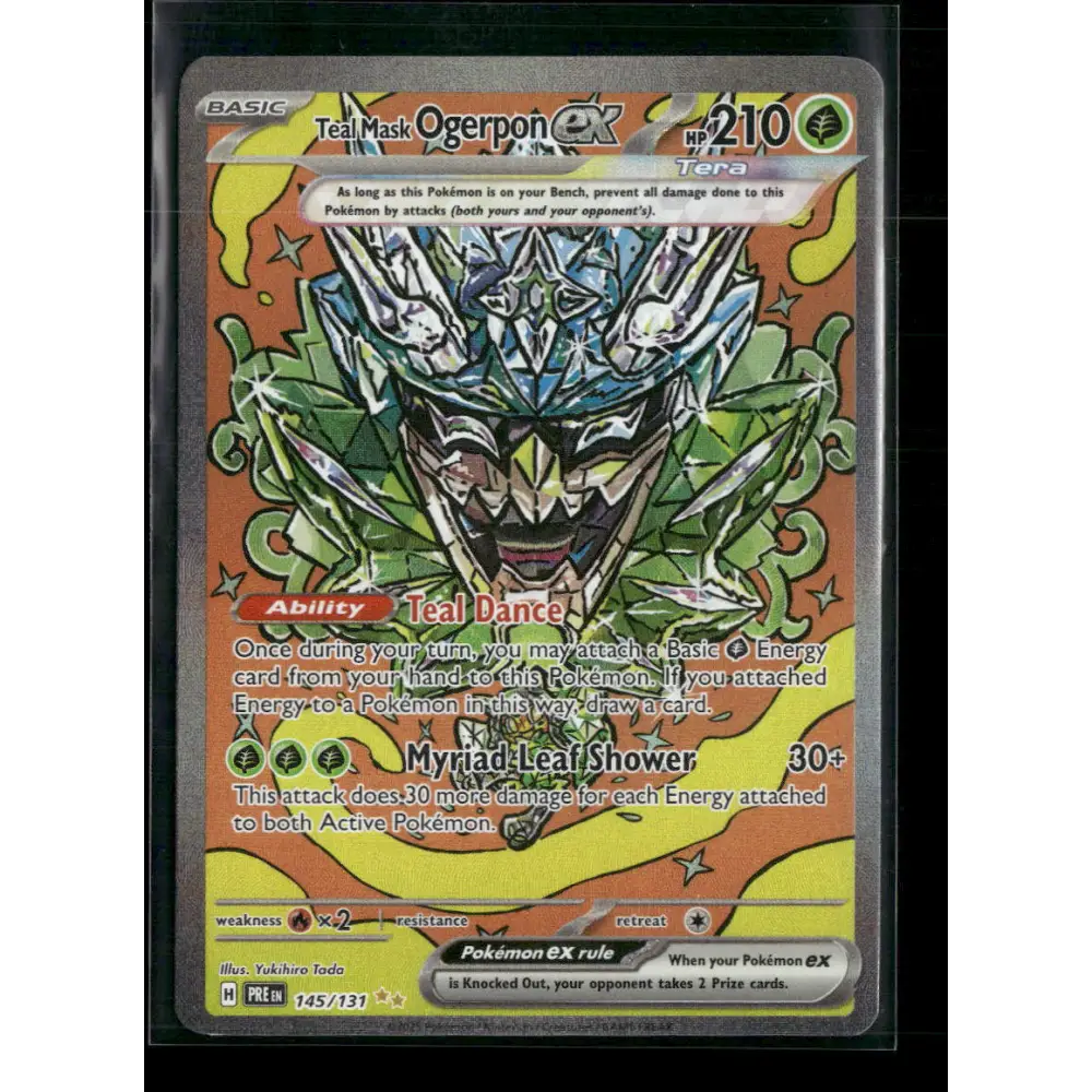 Teal Mask Ogerpon ex SV: Prismatic Evolutions #145/131 - Trading Card